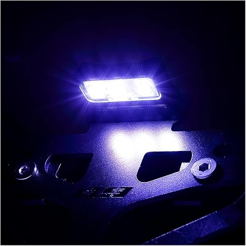 Miniatura 6 de Soporte trasero para motocicleta, soporte para placa de matrícula, eliminador de guardabarros de cola, aluminio CNC, compatible con MT-09 MT09 FZ09