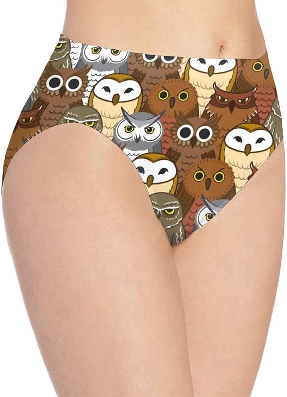Amazon Co Jp おもしろい梟 ショーツ レディース 女性 パンツ 女性下着 女性美形パンティ 伸縮性 肌に優しい ファッション
