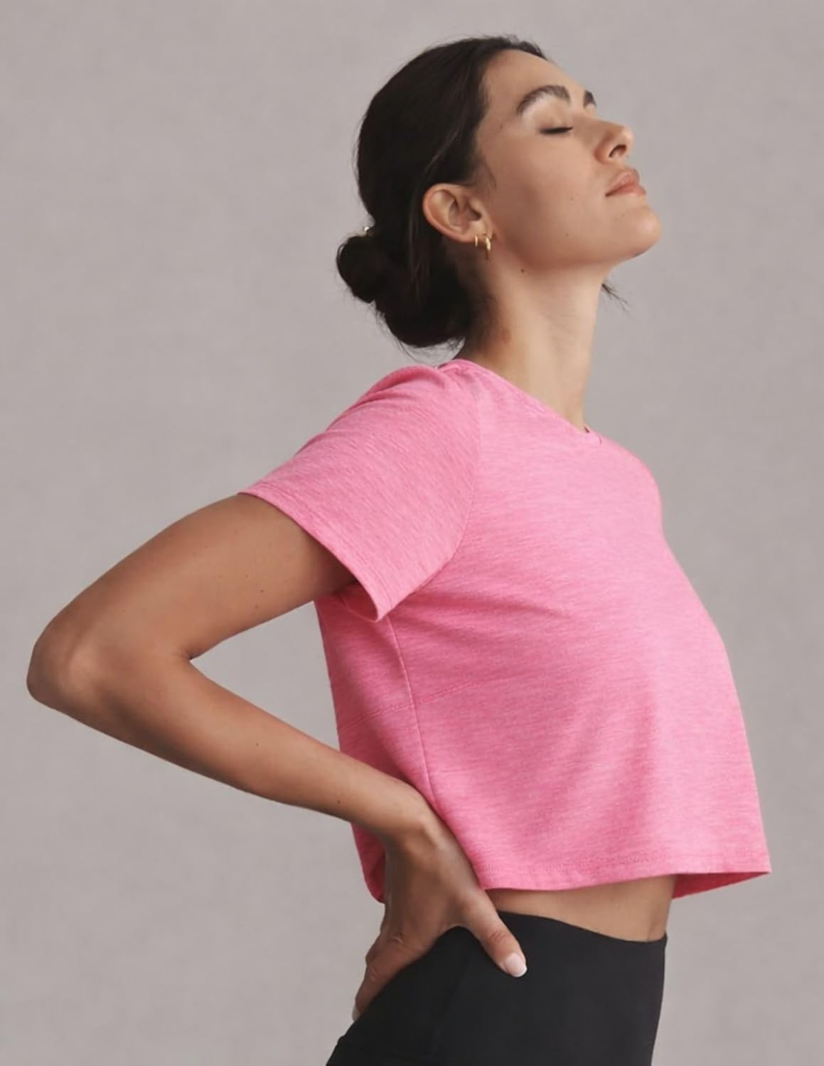 5 Pack Women’s Loose Fit Crop Tops- Dry Fit Athletic Short Sleeve Workout T-Shirts Yoga Running Gym Casual Tees - Image 5