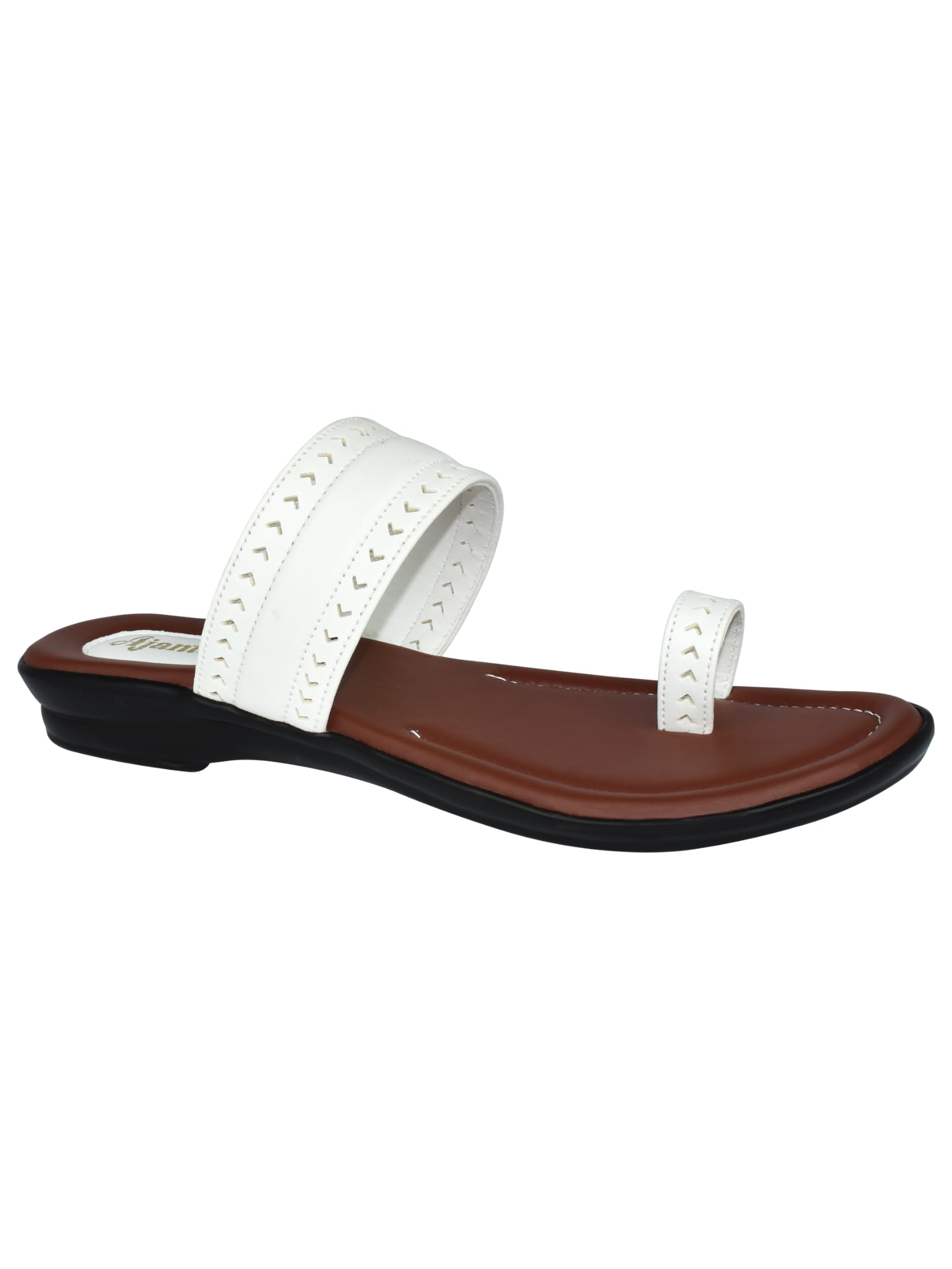 AJANTA Lightweight Flat Sandal For Women (White), 5 UK (B0CTQH7Y9D) Amazon Price History, Amazon Price Tracker