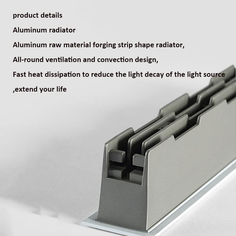 USMJQVZ Luz Lineal empotrada LED, 10 focos empotrables LED Rejilla antirreflejos, iluminación empotrada CRI90, 3000K, 4000K, 6000K Temperatura de Color Seleccionable, Negro, Blanco 2 Paquetes
