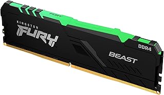 KF426C16BB1A/16 - Memória de 16GB DIMM DDR4 2666Mhz FURY Beast RGB 1,2V 2Rx8 288 pinos para desktop/gamers