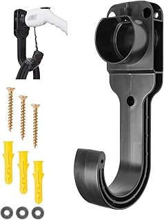 Type 2 EV Holder, Wall Bracket for EV Charger Holder EV Charging Cable, EV Charging Cable Organiser for Type 2 Charging, Wallbox Charging Station Type 2 Plug Adapter Holder for Model 3 Model Y & X