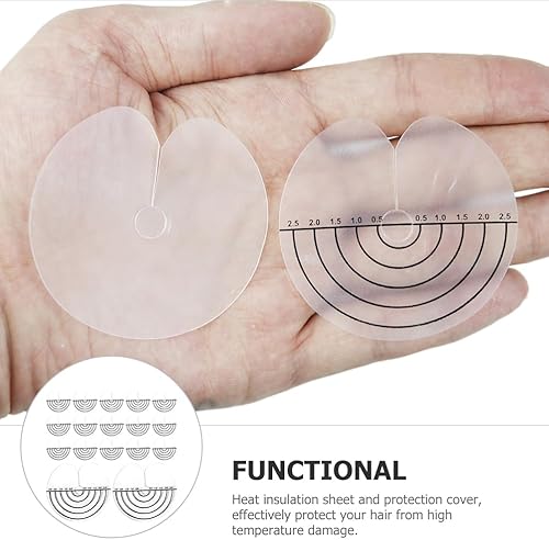 Miniatura 4 de Cabilock Protectores de protección térmica para extensiones de cabello, 50 unidades, almohadillas de extensión de cabello, protector de cuero