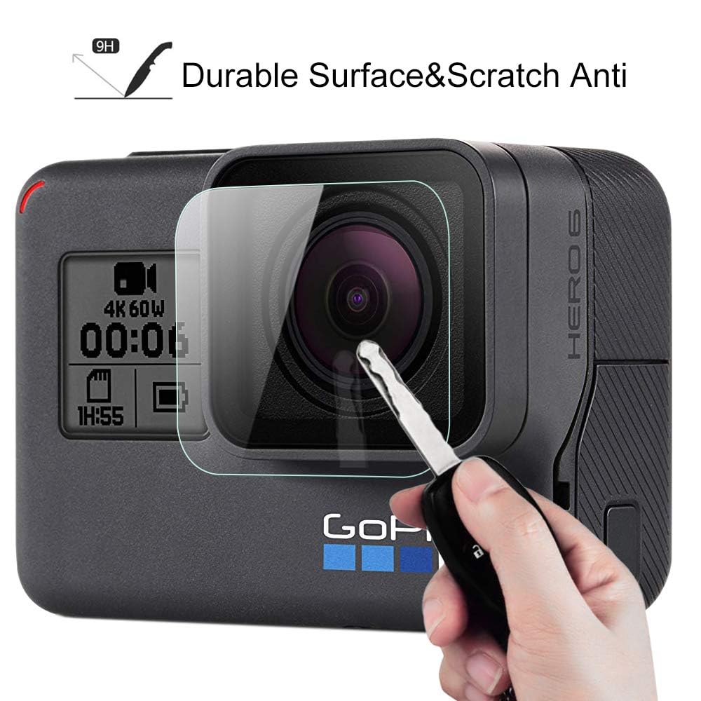 savvies Protection Ecran pour GoPro Hero 7 Black (Lentille) (6 Pièces) - Film Protection Ultra Clair