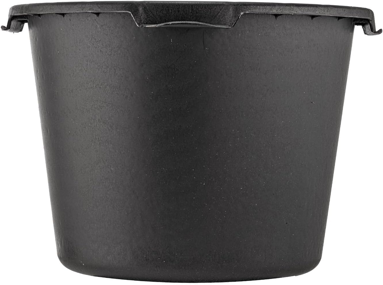BURI Mörtelkübel Rund 65 Liter 10er Set Maurerkübel Schwarz Baueimer Robust | BURI Pflanzwanne Ø58 cm Made in Germany aus robustem Kunststoff als Baueimer, Pflanzwanne für Garten und Baustelle