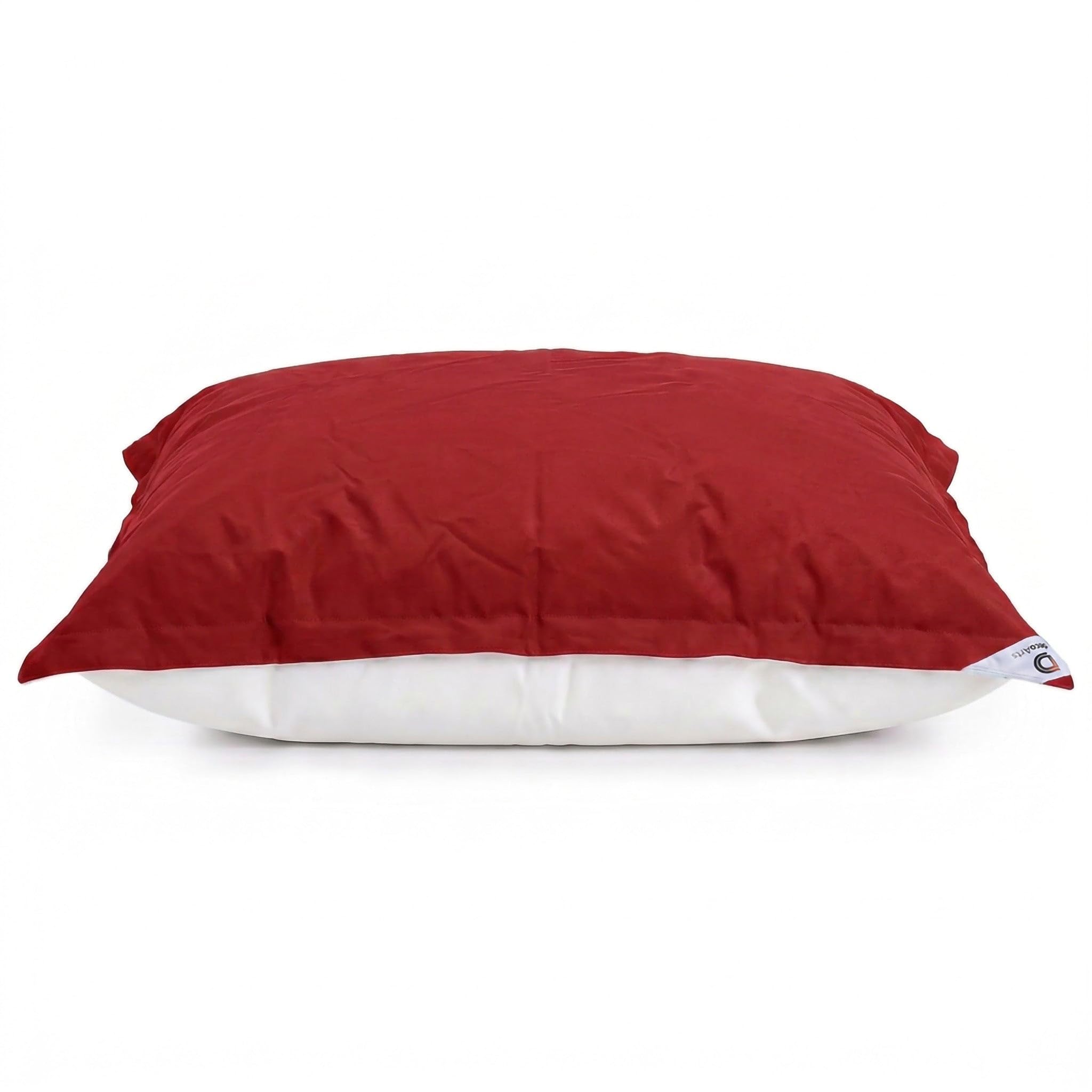 Pouf da Esterno Gigante XXL 180x140cm Imbottito (Non Gonfiabile) Galleggiante Piscina - Pouf Giardino Impermeabile Sfoderabile - Riempimento 450L Palline Polistirolo - Rosso Peperoncino