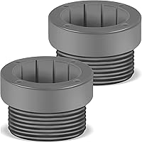 Vista 1 de Thyle 2 piezas de adaptador estabilizador de sombrilla de piscina, fundas adaptadoras roscadas para sombrilla de piscina, estabilizador de poste