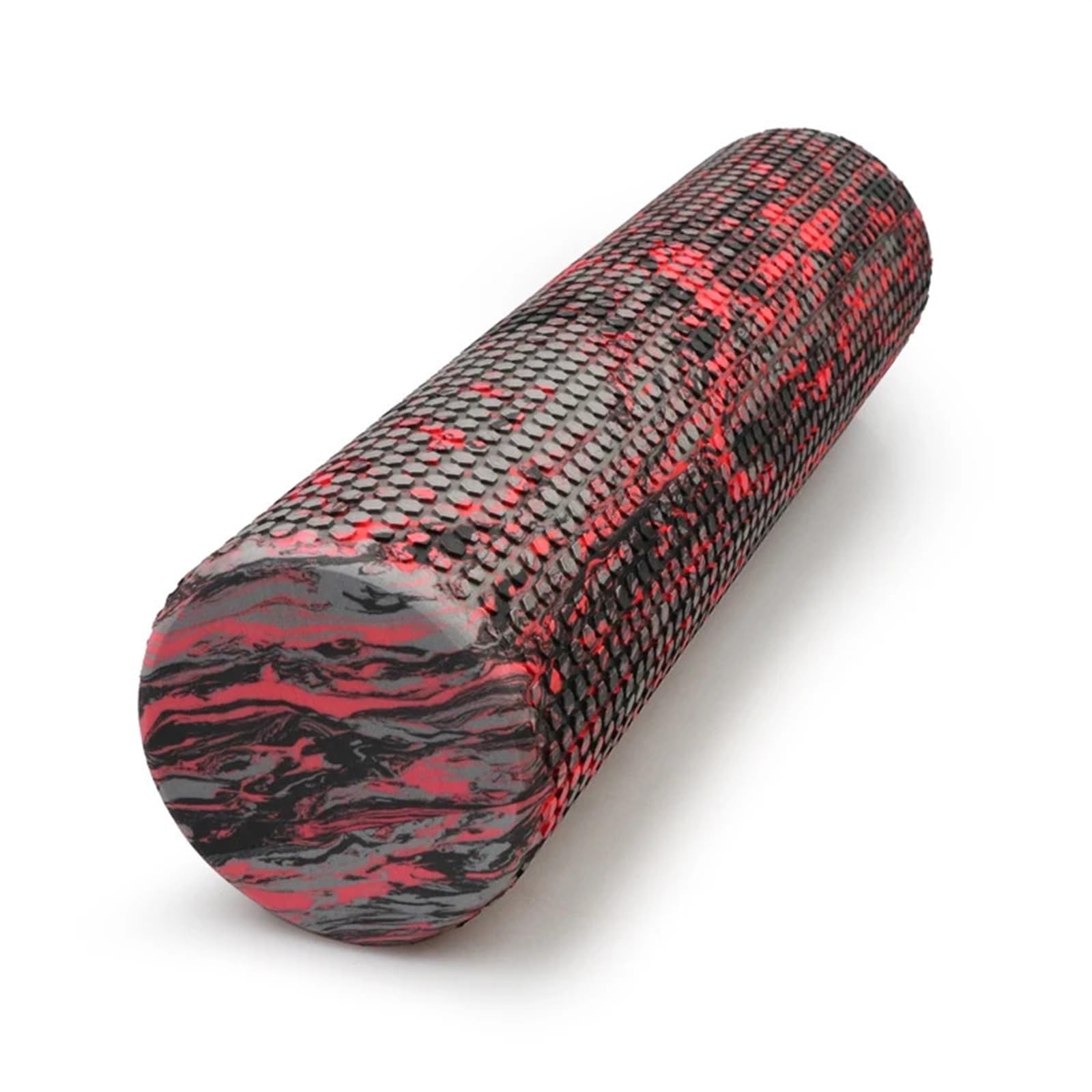 Rullo In Schiuma Rullo di schiuma Colonna for yoga Blocco for massaggio Tessuto muscolare Fitness Palestra Yoga Sport(Black Red 60X15cm)
