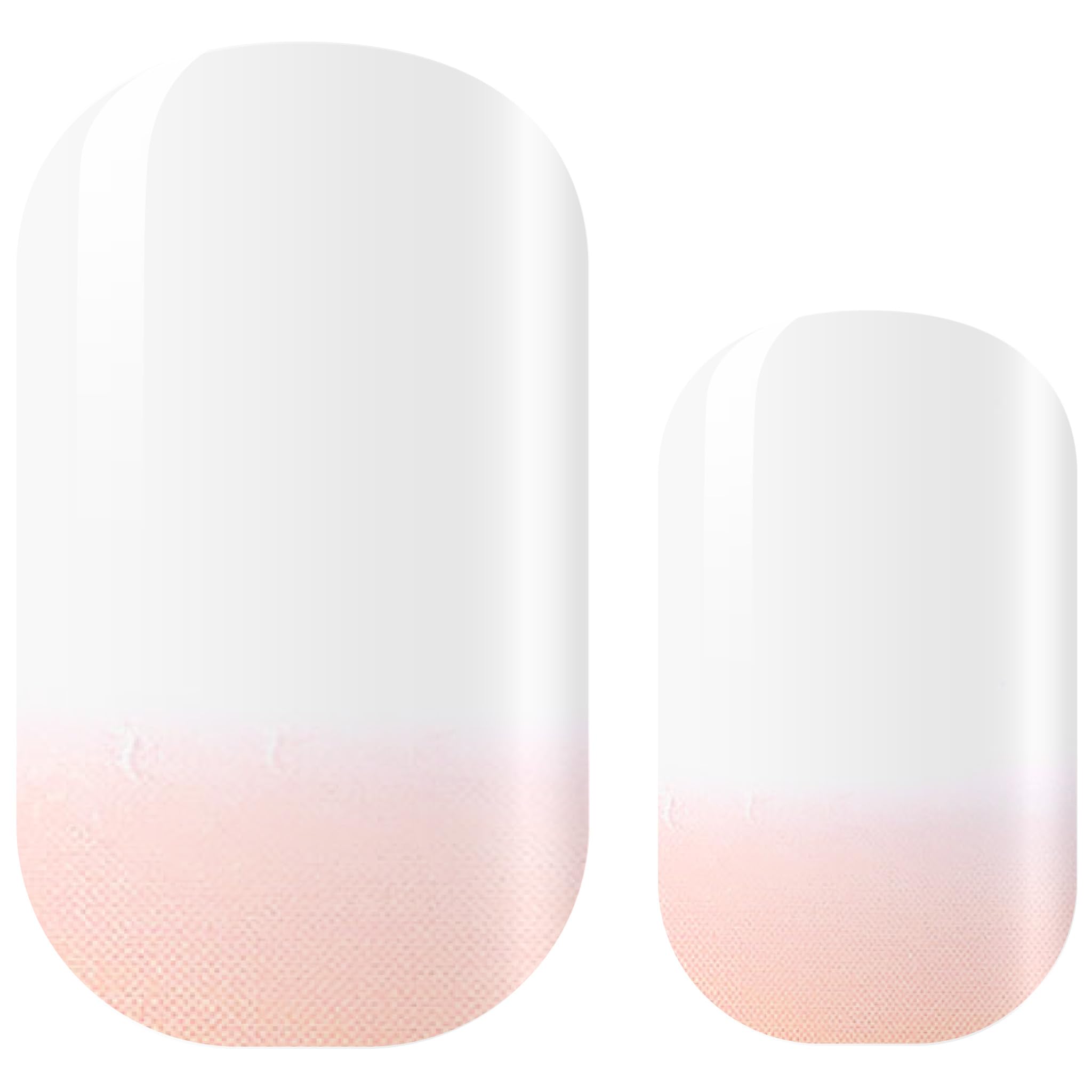 Café con Leche Nail Foil Gradient Beige Brown Gradient Ombre Nail Art Design 16 Thin Self-Adhesive Long Lasting Nail Wraps