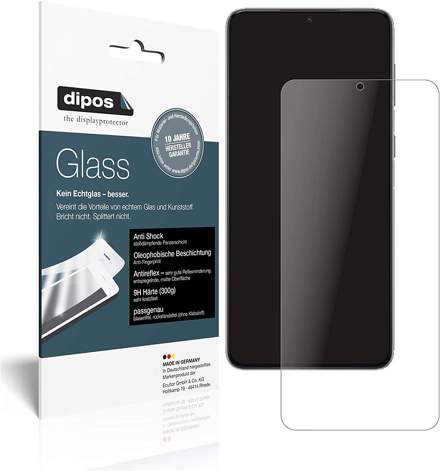 Dipos 2 Pellicole Protettive Opache Per IPhone SE (2020) – Vetro Flessibile 9H Anti-Riflesso - 2