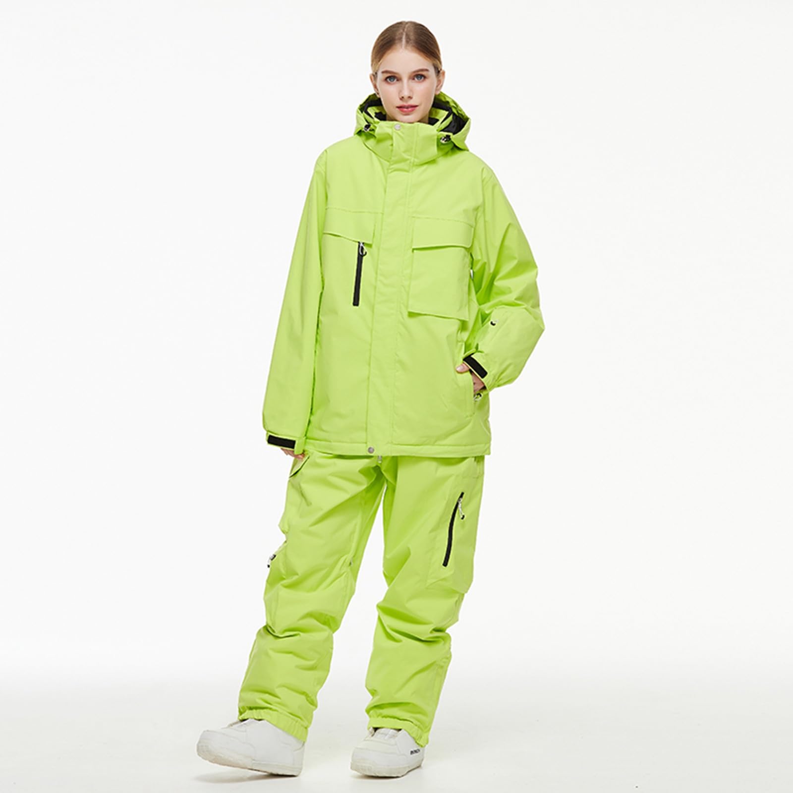 2025 Traje de nieve para hombre, conjunto de esquí impermeable, aislado a prueba de viento, chaqueta cálida de invierno + pantalón de nieve, equipo de senderismo, para snowboard, escalada