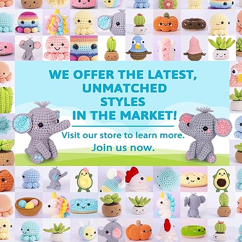 Image of Crochet Kit for Beginner, Upgraded Easy Yarn Crochet Starter Kit w Step-by-Step Video Tutorials, Beginner Crochet Kit for Adults & Kids, Men & Women, Complete Kit Included, 3Pack Whale Family