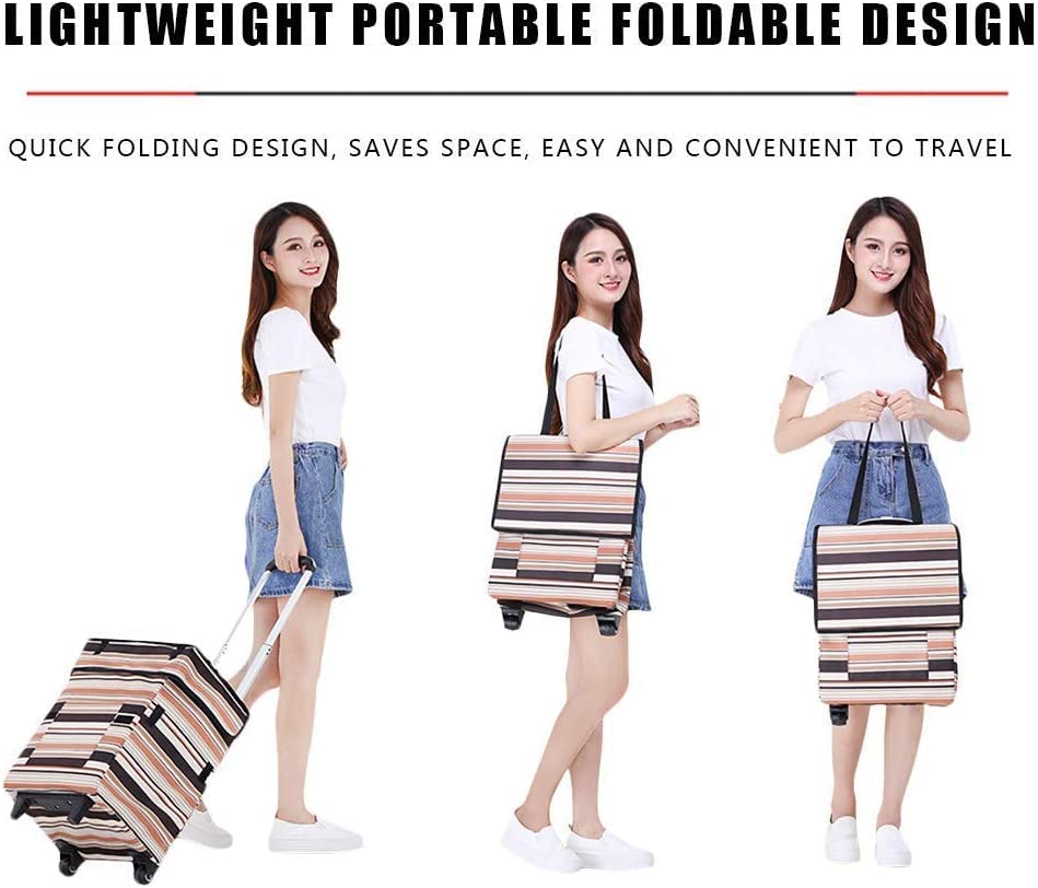 Einkaufstrolley Einkaufswagen-Trolley faltbar – 41 l Ladekapazität Aluminiumlegierung Zugstange große Kapazität… – Bild 4