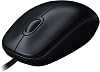 Logitech M100 USB Kablolu Mouse, PC, Mac, Dizüstü Bilgisayar ile Uyumlu, 1000 DPI Optik İzleme, Sağ ve Sol Elle Kullanıma Uygun, Siyah