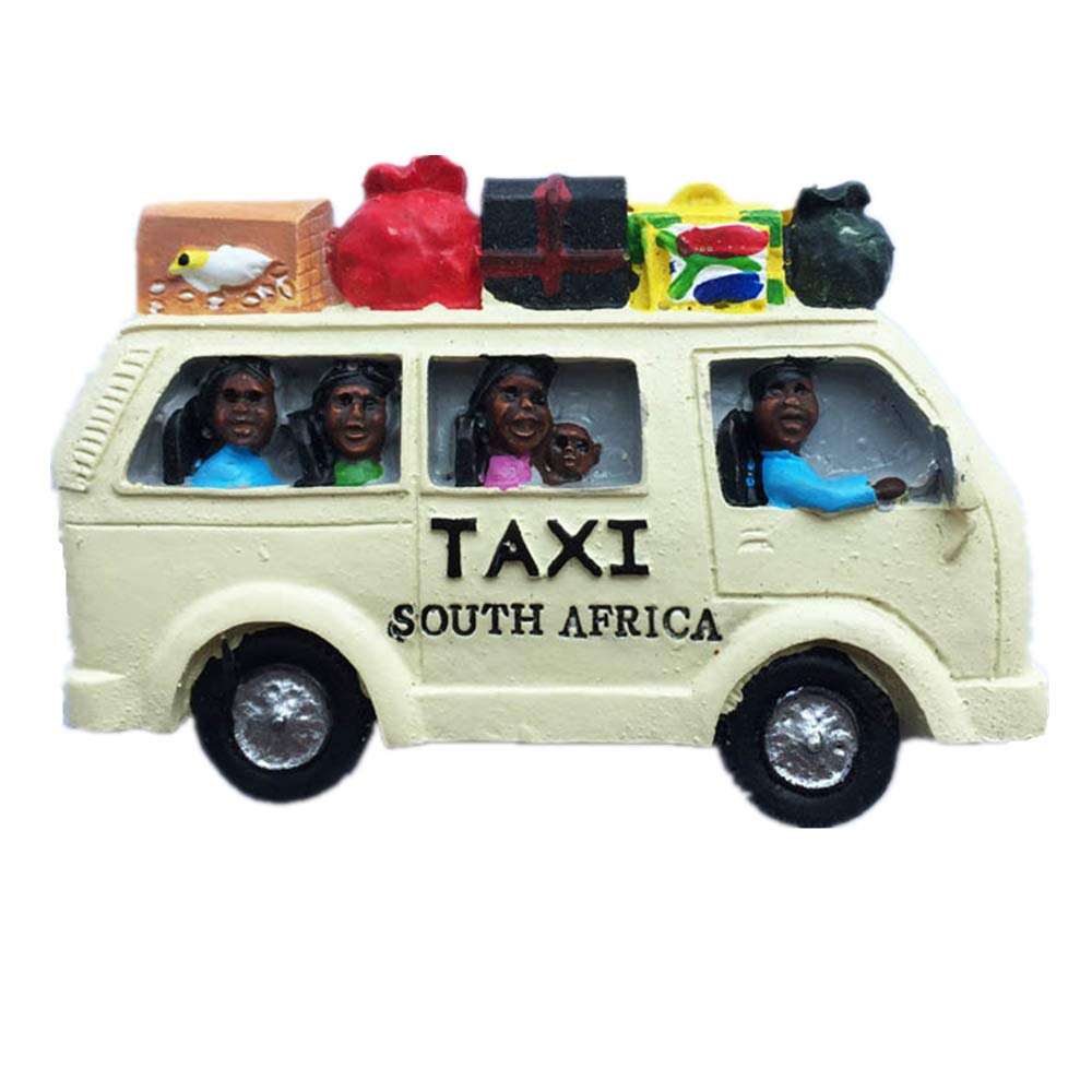 3D Creative Taxi South Africa souvenir fridge magnet,Home & kitchen decoration polyresin craft,Taxi South Africa refrigerator magnet sticker