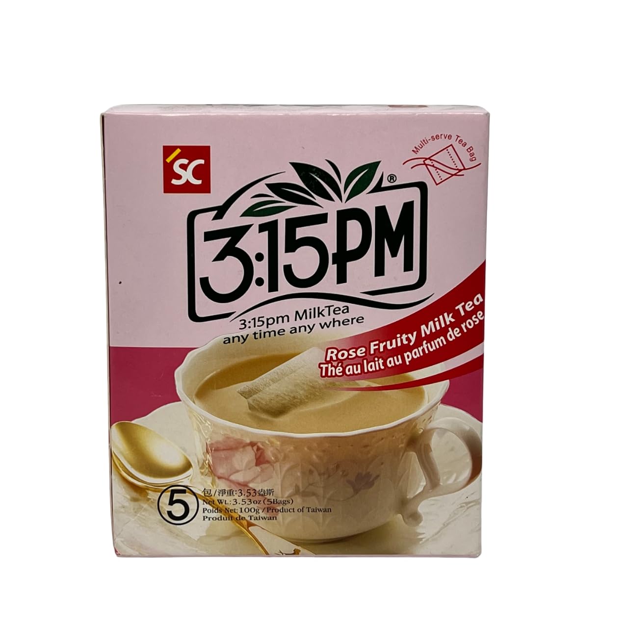 Té con leche rosa afrutado 1 x 100 gramos