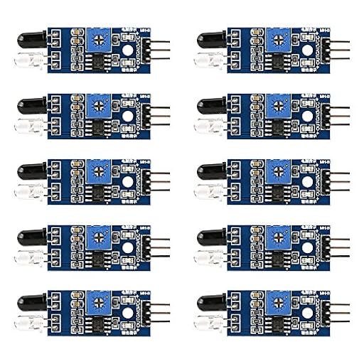 Electrely 10Pcs IR Módulo de Sensor de Evitación Obstáculos Infrarrojos para Arduino Robot Coche Inteligente, Módulo Tubo Infrarrojo, Sensor Reflexión Fotoeléctrica, Distancia Detección 2-30cm | Ya disponible en tu tienda friki favorita! En mundofriki.es!