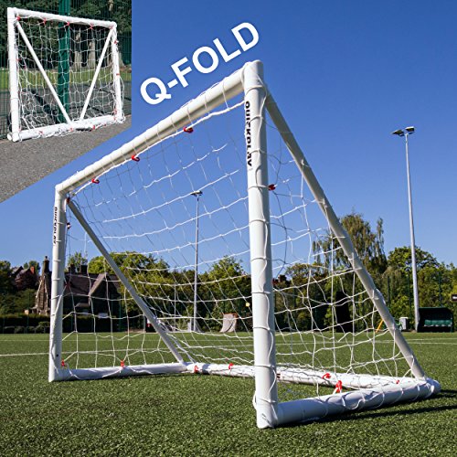QuickPlay Q-Fold | El Arco de fútbol para jardín Que tendrás Listo en 30 Segundos [un Solo Arco]. La Mejor Red de fútbol Impermeable para niños y Adultos  2 AÑOS DE GARANTÍA  Lanzamiento DE 2018