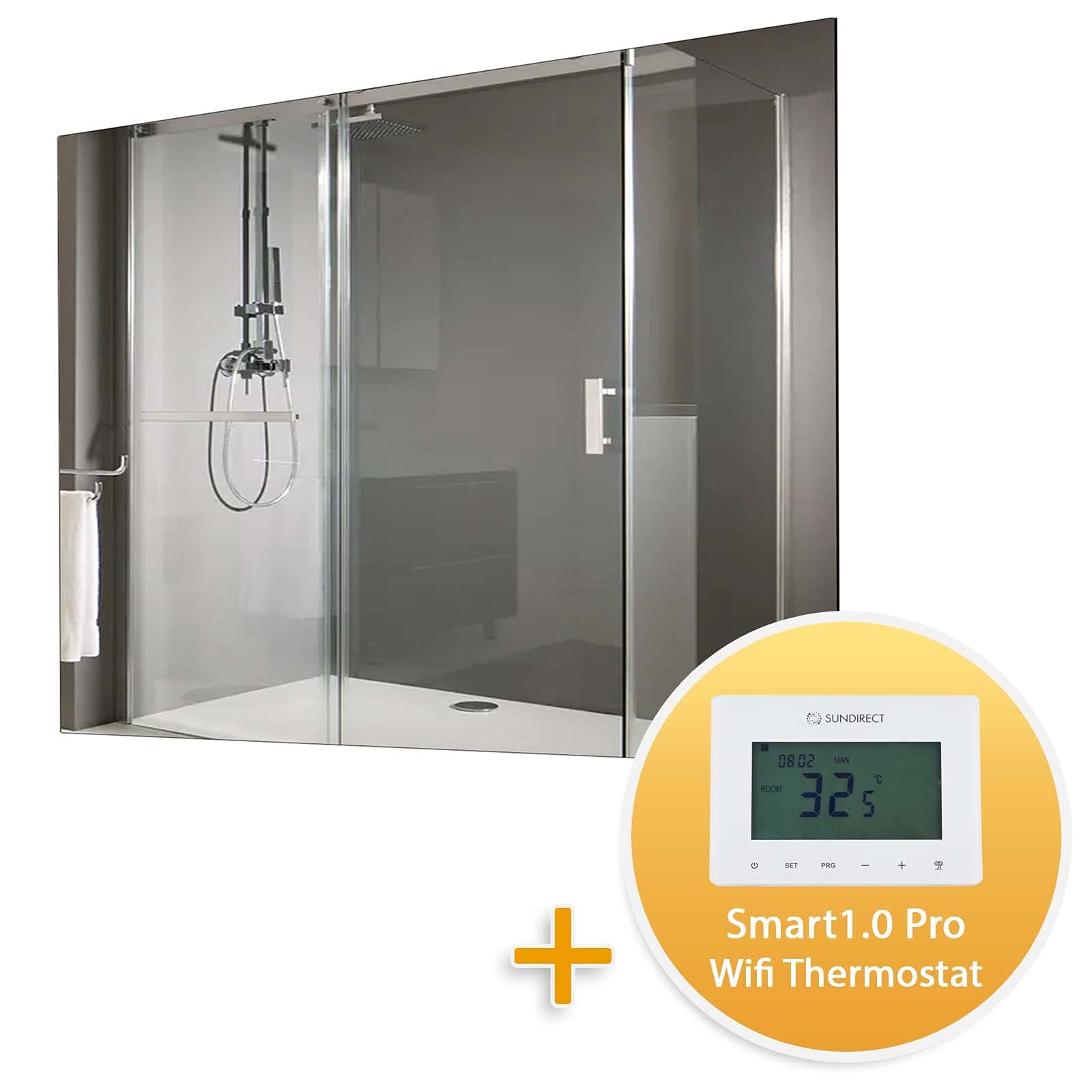 MD450Plus stufa ad infrarossi basso consumo + termostato wifi cronotermostato
