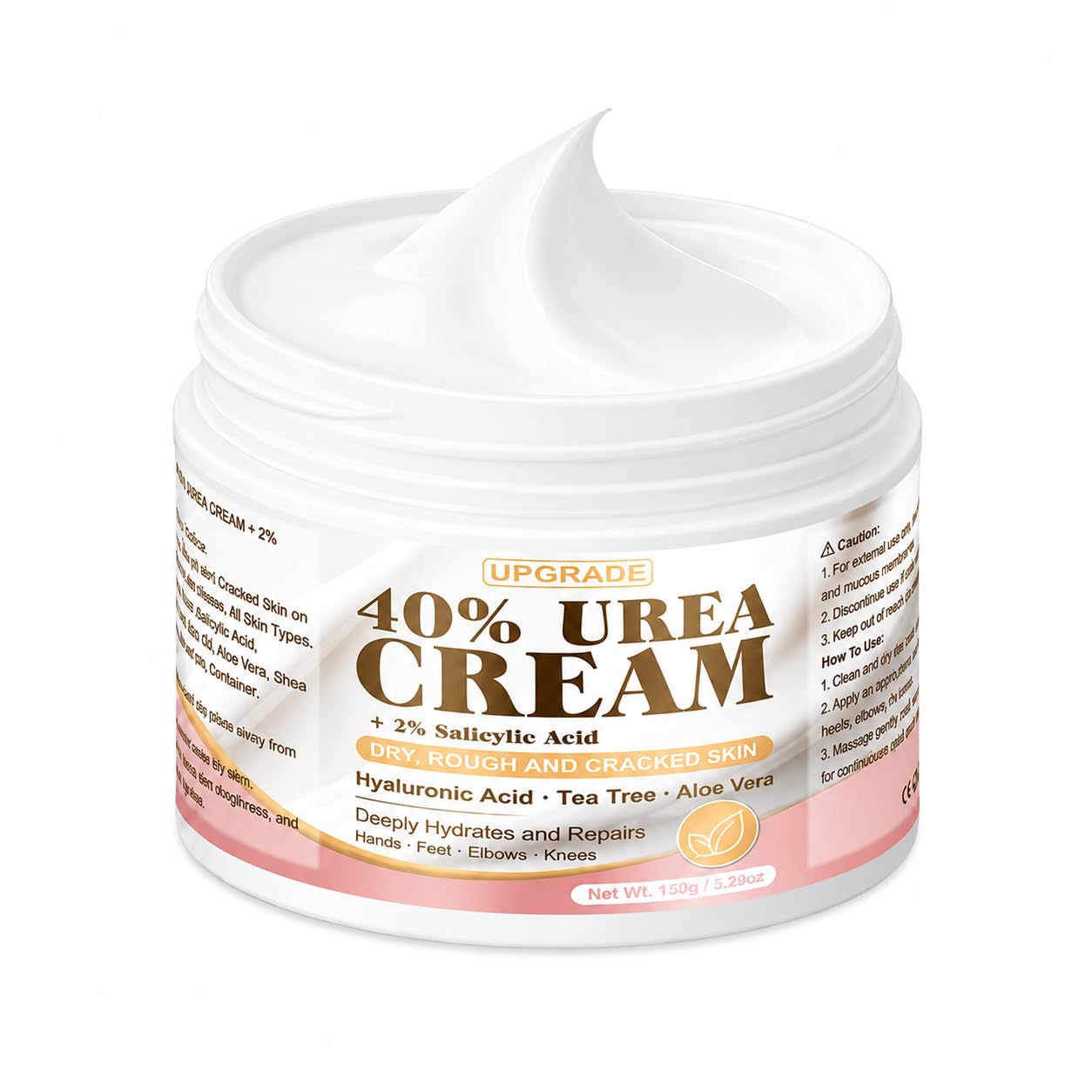 40% Urea Cream with 2% Salicylic Acid 5 Fl Oz (Pack of 1)