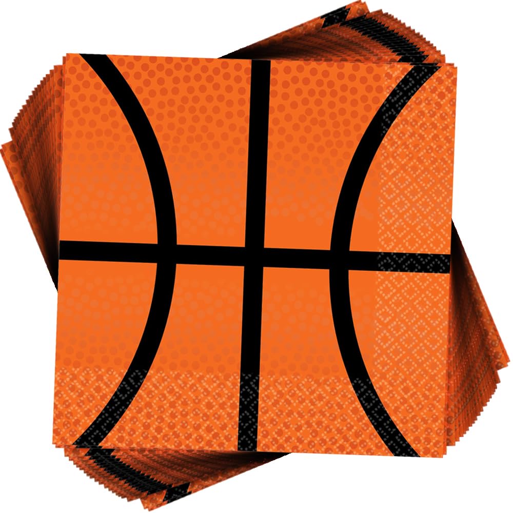 amscan Basketball Fan - Beverage Napkins Party Accessory
