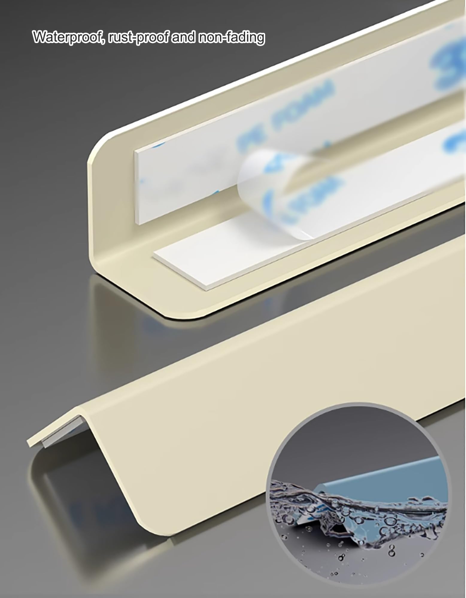 Protezione per bordi, protezione angolare da parete in PVC, protezione per angoli da parete con venature del legno, protezione autoadesiva per bordi e angoli di mobili