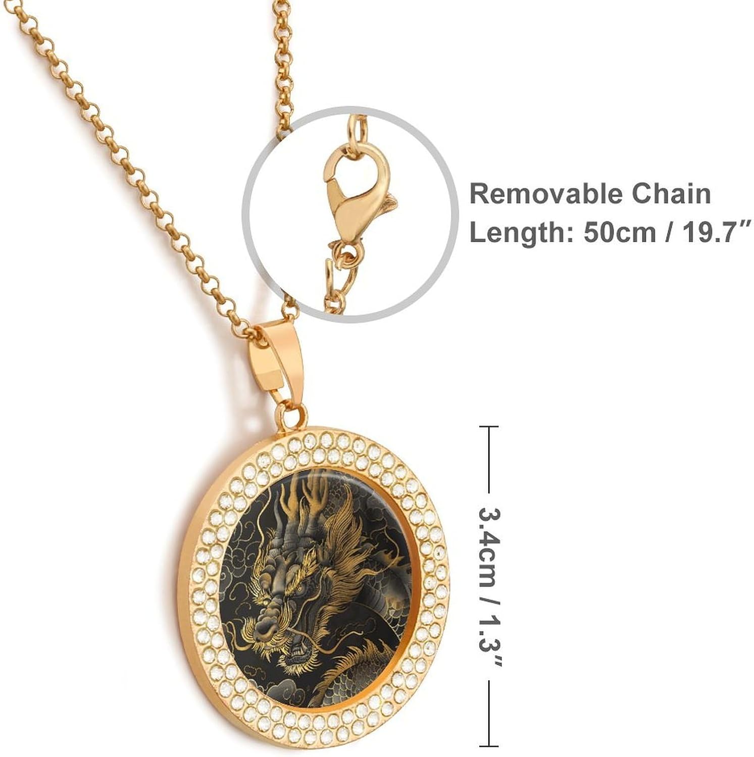 Cats Necklaces for Women Circle Vintage Diamond Pendant Necklace Women's Jewelry with Adjustable Stackable Dainty Trendy Jewelry image 2