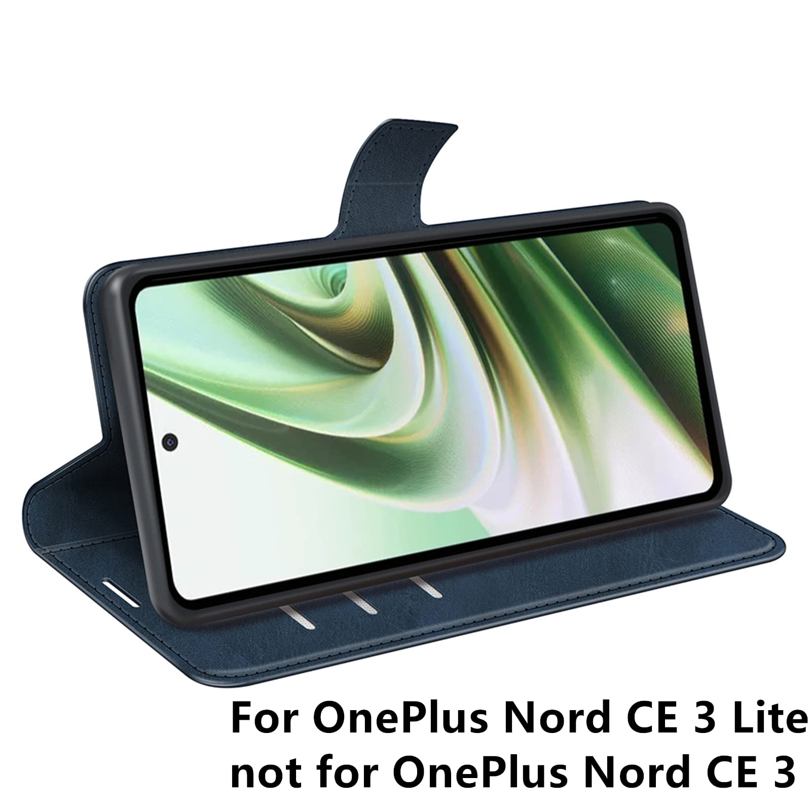 GOKEN Cover for OnePlus Nord CE 3 Lite, Folio Leather Flip Wallet Book