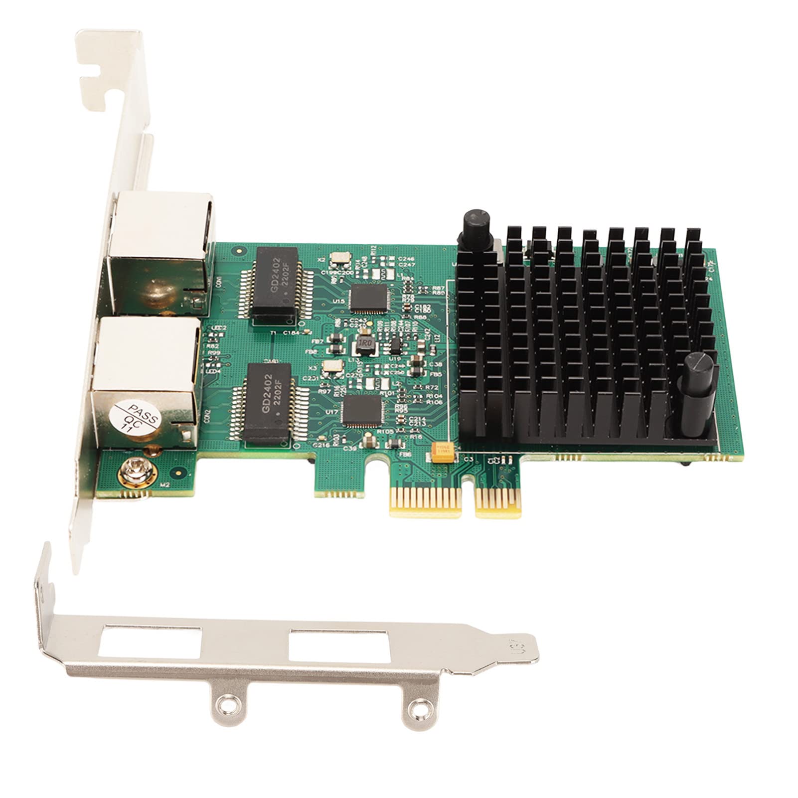 Zunate Scheda di Rete PCIE X1, Cavo in Rame a Doppia Porta 2,5 G RJ45 Scheda LAN Ethernet Scheda di Rete Controller Adattatore, Chipset Realtek RTL8125B