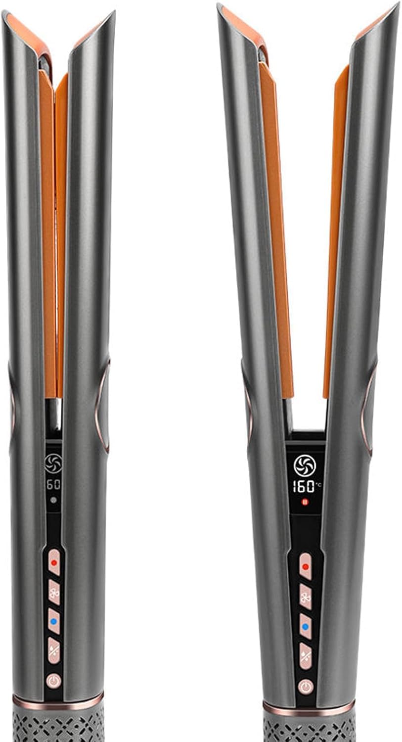 Air Piastra lisciante per capelli, piastra ad aria per lo styling dei capelli, Piastra per Capelli, Piastra Capelli Professionale 2-In-1, Funzione Degli Ioni Negativi, Asciugatura e stiratura