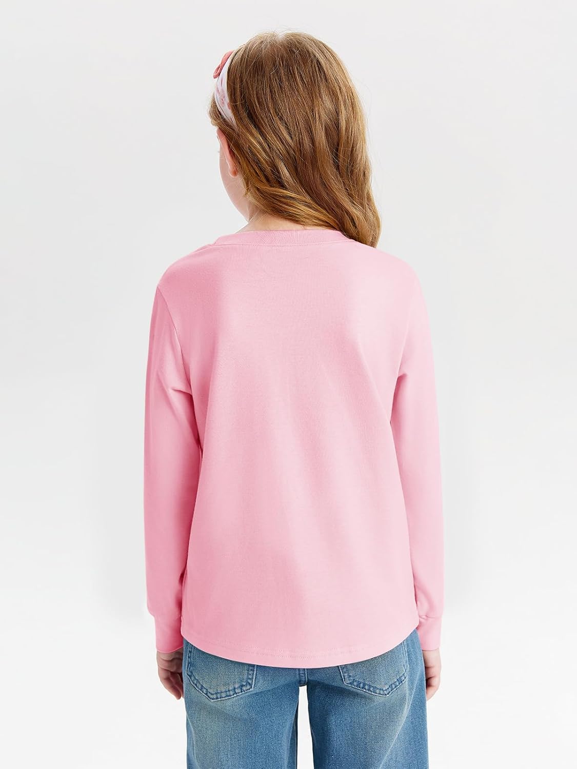 Haloumoning Girls Pleated Long Sleeve Shirts Fashion Dressy Tunic Tops Blouses 5-14 Years - Image 5