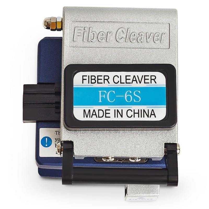 Corslet FC-6S Fiber Optic Cleaver Tool, High Precision 3-in-1 Fixture 48,000 Cuts Blade, Tungsten Steel, Automatic Return Design for FTTH Cold Splicing