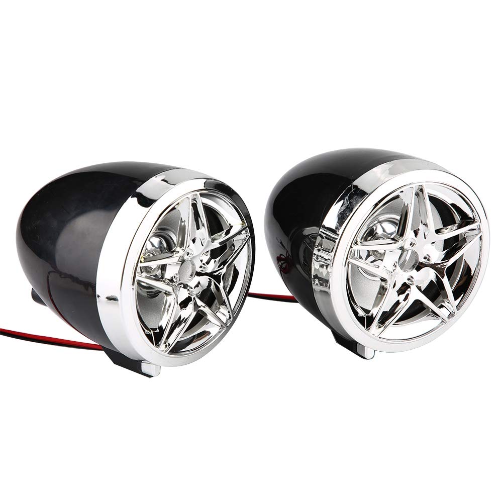 Qiilu Moto MP3, Moto a Prueba de Agua BT Reproductor de MP3 Sistema de Altavoces de o estéreo Portador de Tarjeta USB TF