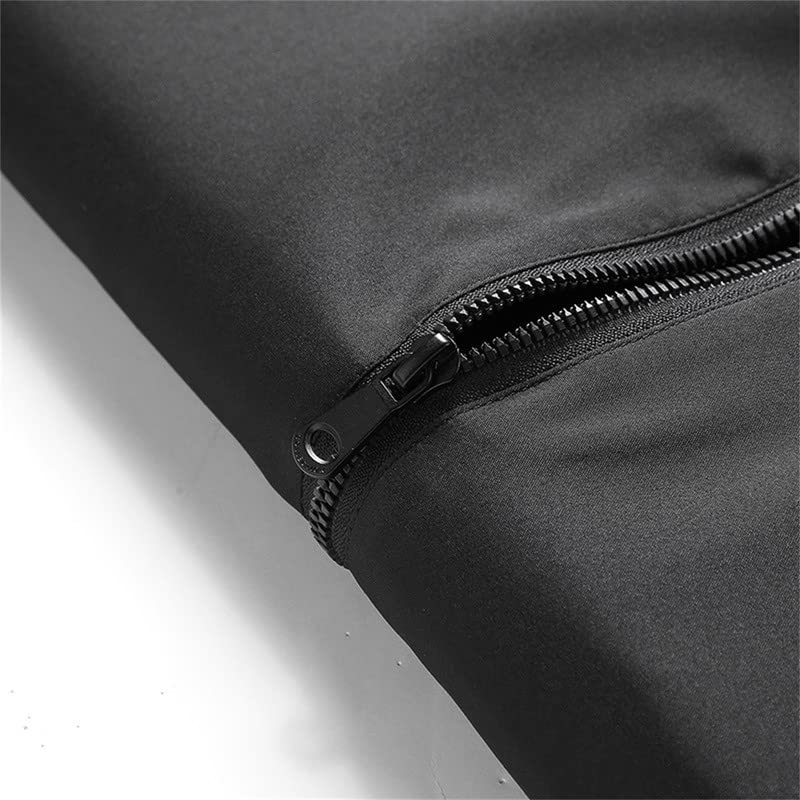 Veste coupe-vent légère à capuche homme noir S - 5