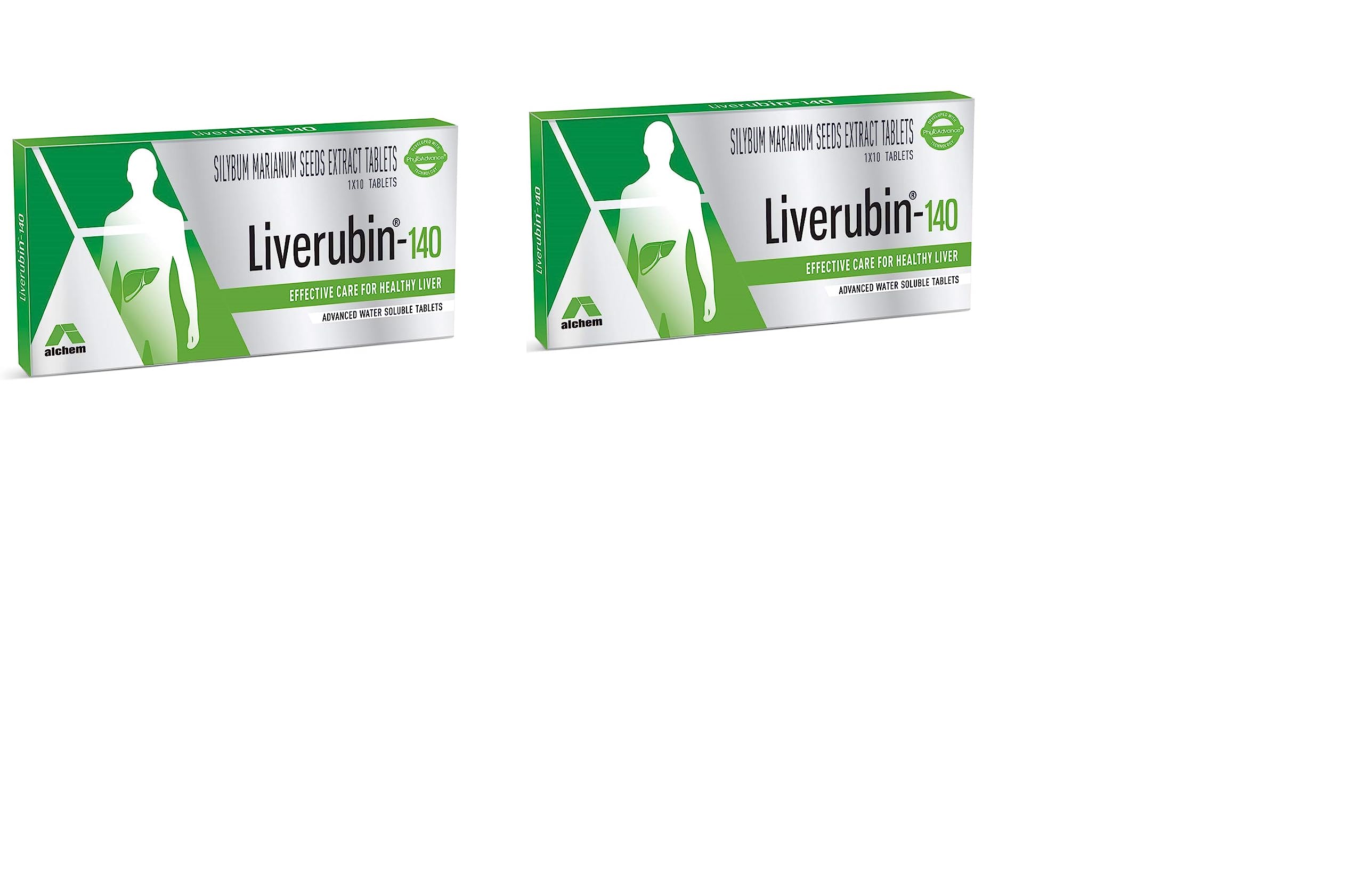 AlchemLife Liverubin ® The Natural Hepato Protector Silybum Marianum Tablets (Pack of 2)