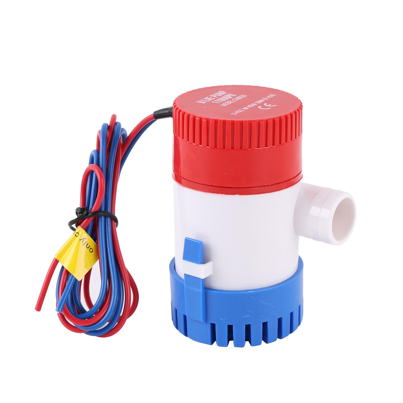 Dixhills Bilge Pump 12V Water Pump 1100GPH Electric Boat Submersible Marine Bilge Pump for Boats Low Noise Compatible with Boat Yacht Ponds Pools Camper
