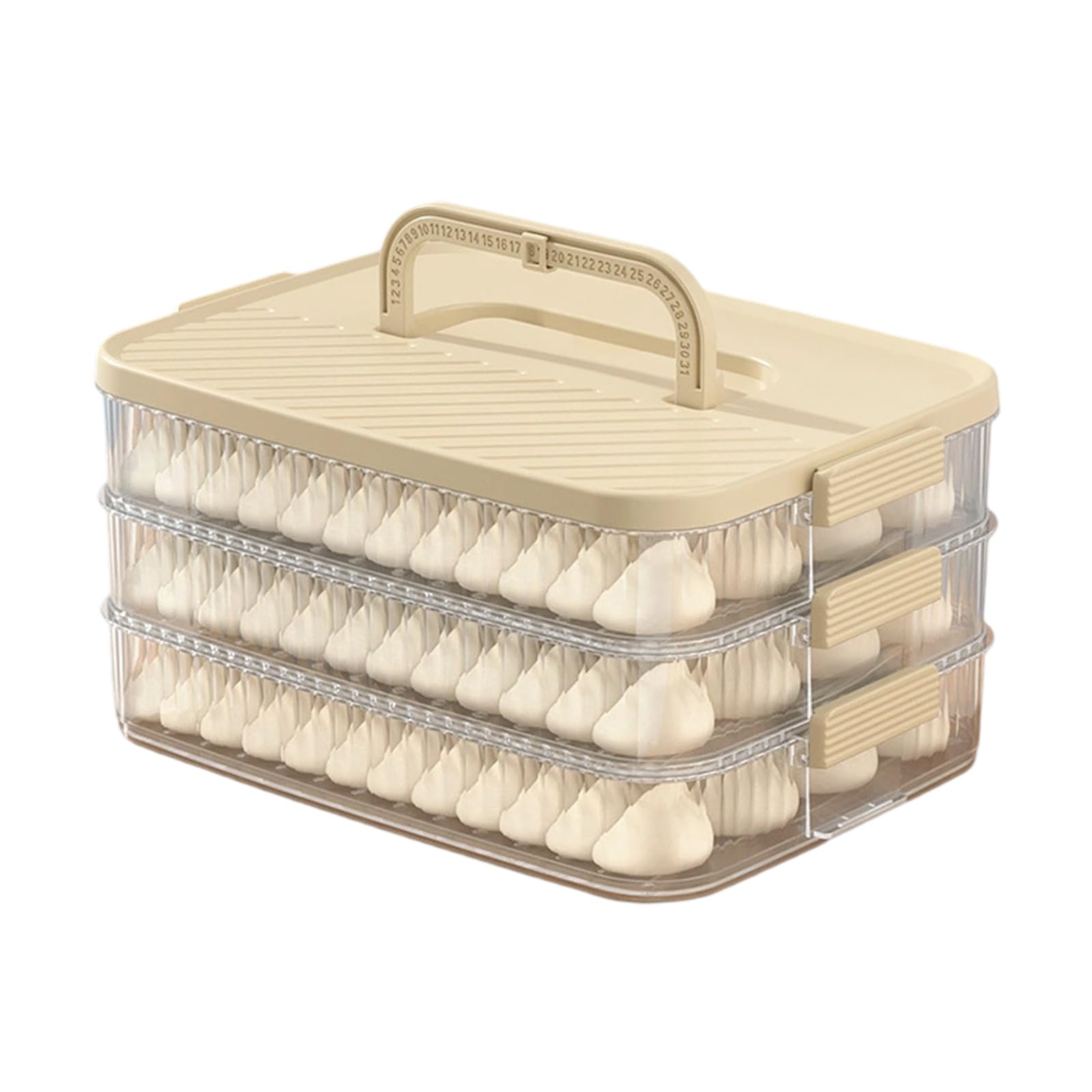 MICFENY Multi Layer Food Storage Box Stackable Dessert Storage Container With Lids For Easy Organization In Refrigerator