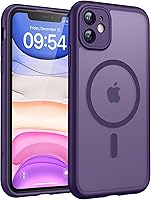 Vista 166 de TOCOL Funda para iPhone 11, compatible con Magsafe, protección completa de cámara, imanes integrados, protección contra caídas, funda translúcida