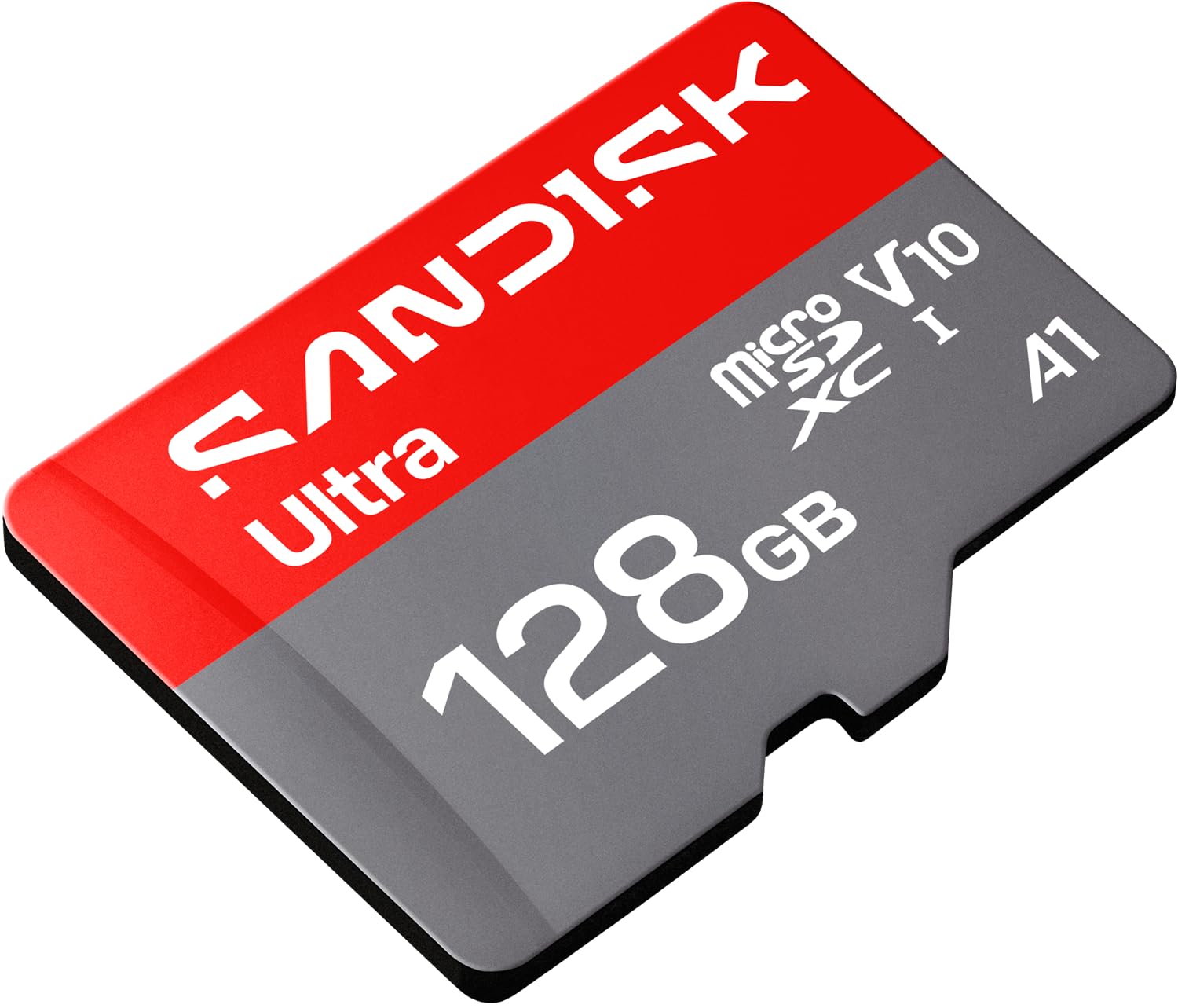 SANDISK Ultra microSDXC 128 GB, UHS-I-Karte + SD Adapter (bis zu 195MB/s Lesen, Full-HD-Video, V10, U1, C10, A1) Karte für Android-Smartphones oder -Tablets, Kameras und Laptops