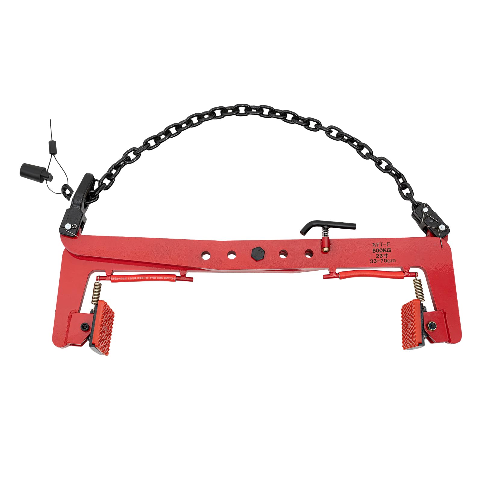 Pinza per pavimentazione, 500 kg, pinza per sollevamento pietra, morsetto per pietra e pietra, apertura regolabile 33 – 70 cm, per il sollevamento di legno e pietra