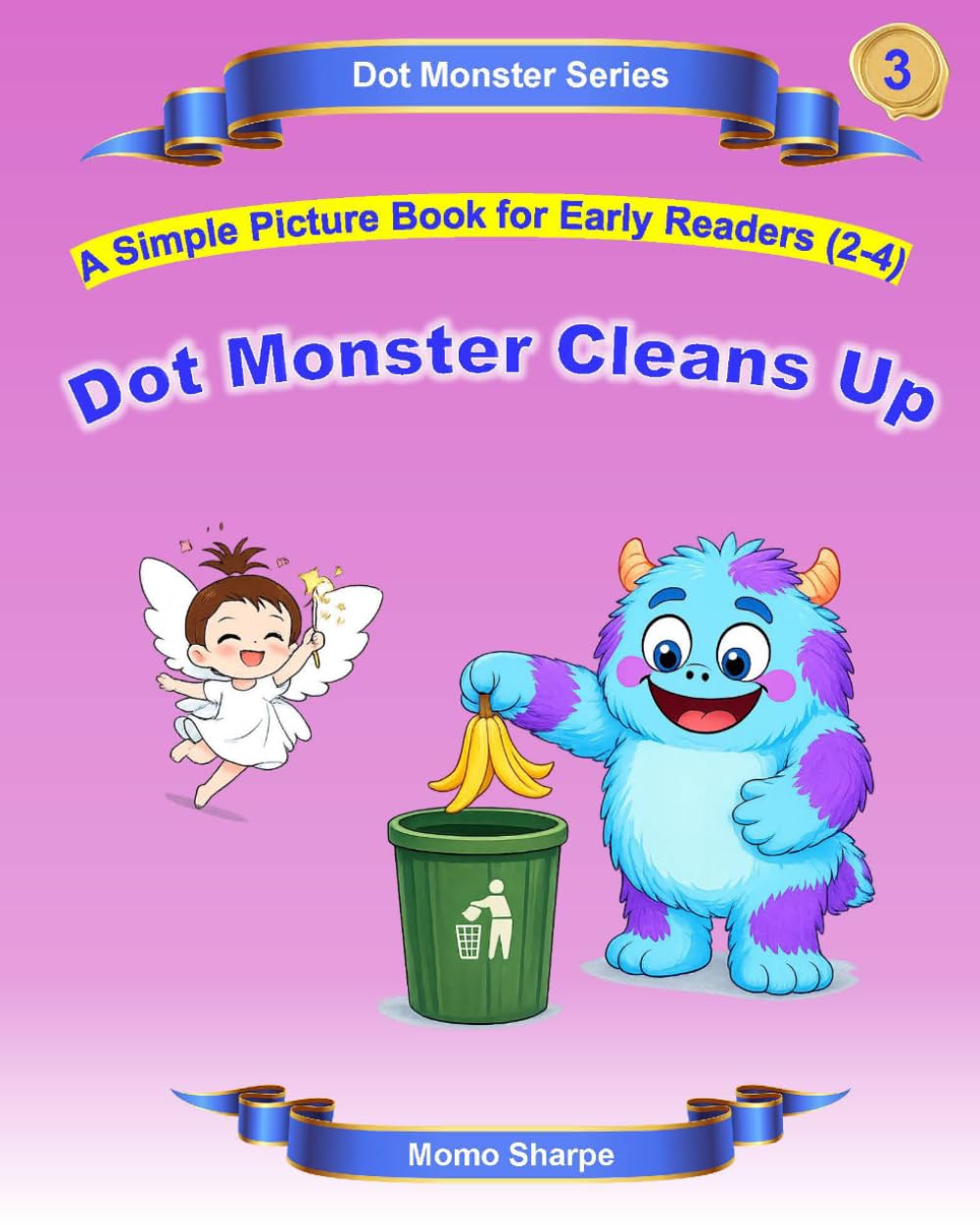 Dot Monster Cleans Up: A Simple Picture Book for Early Readers (2-4): 3
