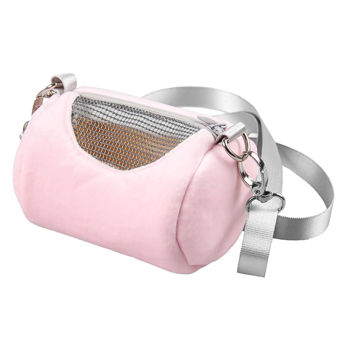 Nicear Pet Bag For Traveling Hamster Carry Bag Warm Outdoor Hamster Bag Breathable Small Animal Travel Cage With Adjustable Strap For Small Hamsters Gerbil Small Pets
