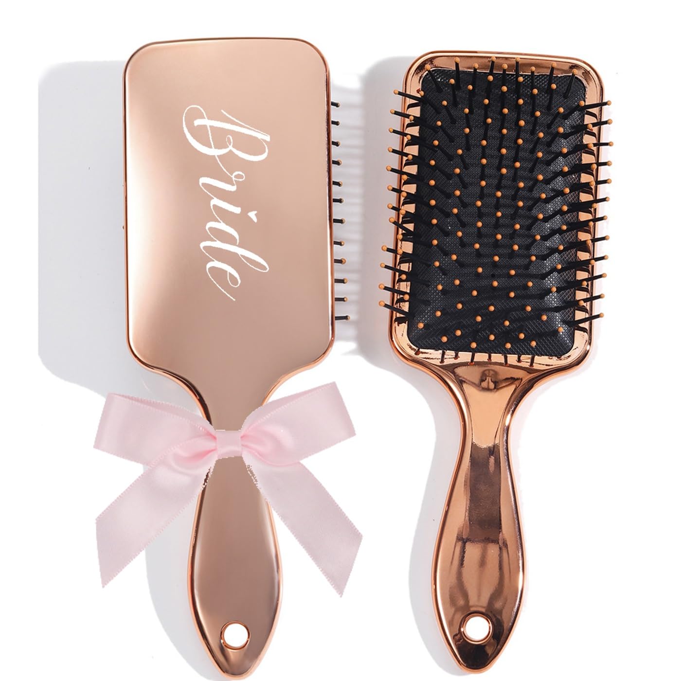 Spazzola For Capelli Con Nome Personalizzato, Regalo For Damigelle D'onore, Donne E Ragazze, Pettine For Capelli Con Cuscino Personalizzato For Matrimonio, Finitura A Specchio Personalizzata(20pcs)