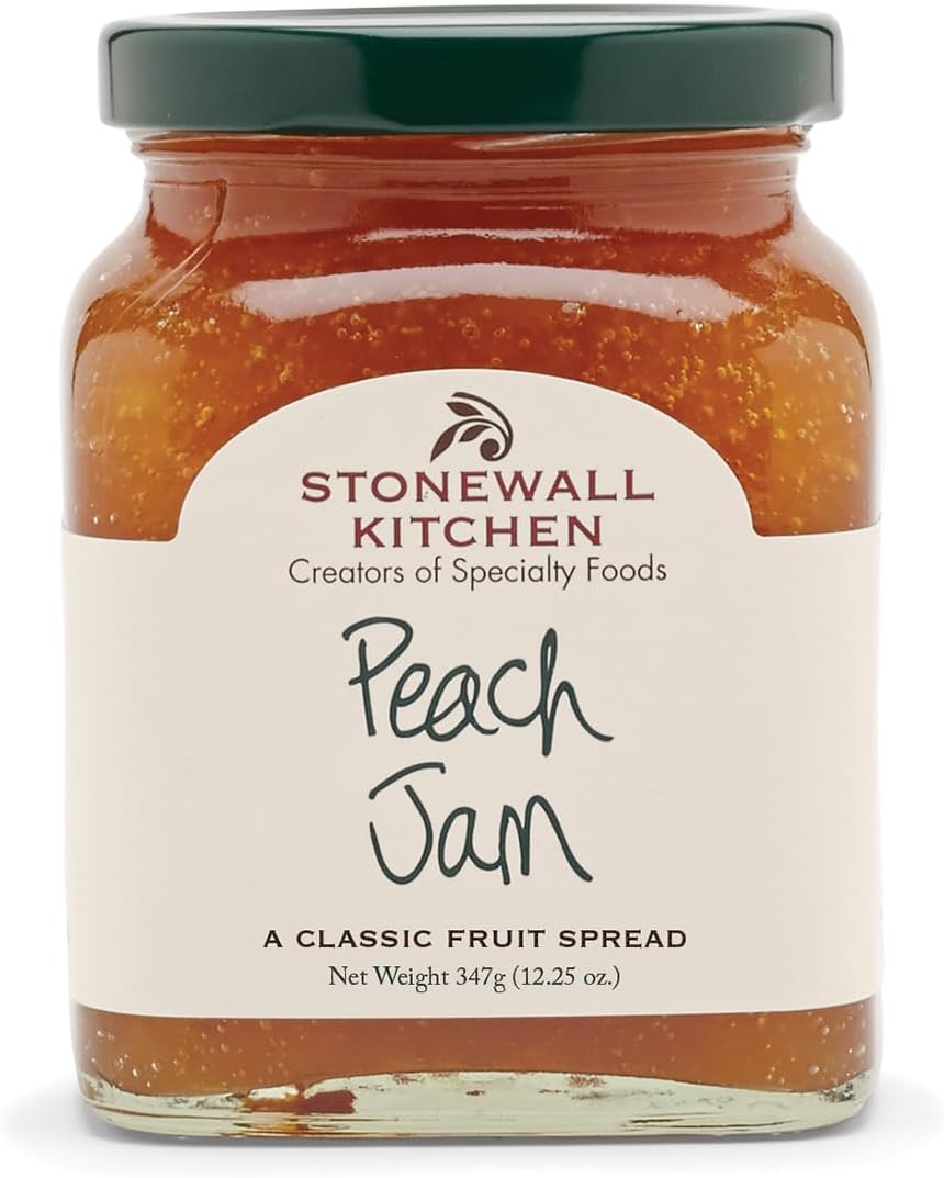Jam, Peach, 12.5 Ounce