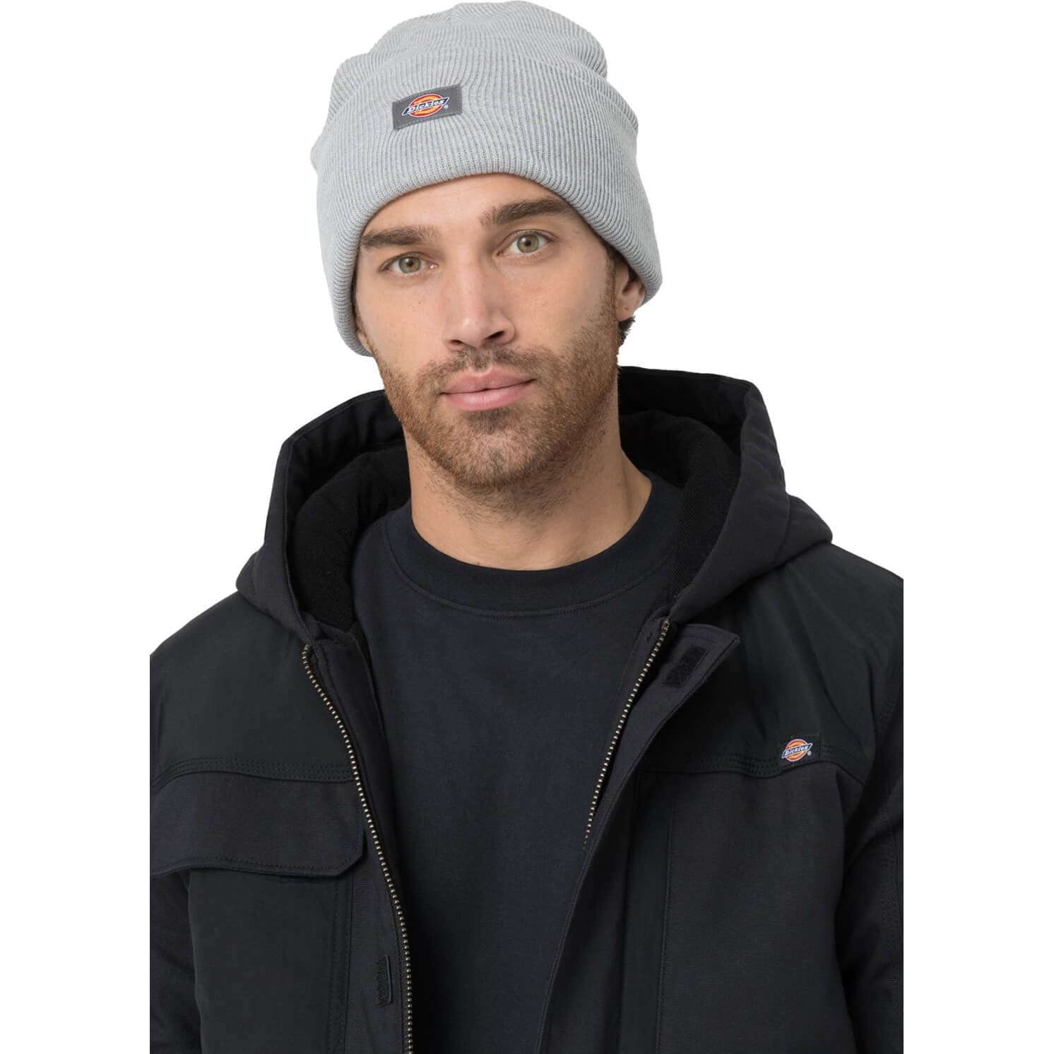 Dickies Beanie Mütze Beanie Mütze Umgeschlagene Acryl, Heather Grey