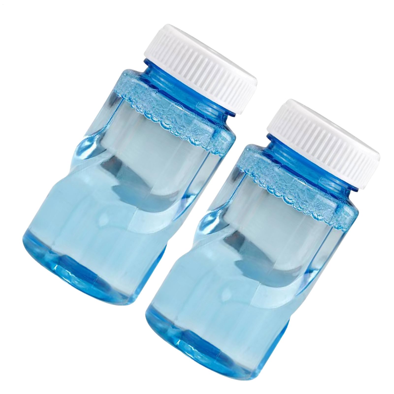Solution de Recharge à Bulles de 50 ML, 2 liquides à Bulles pour Pistolets à Bulles avec flacons faciles à Verser, Formule concentrée Amusante avec Jeu sûr et Vibrant pour en Plein air fête de