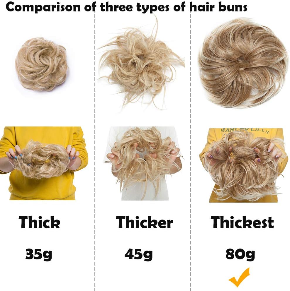 thick bun hair piece 5-6 inch