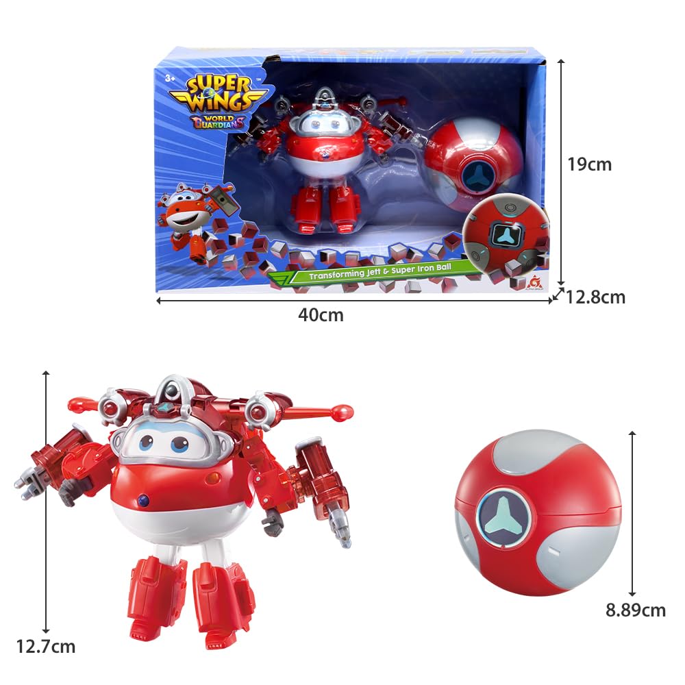 Super Wings Electric Transformer 2-in-1 Jett 5 Airplane Robot Toy Season 8