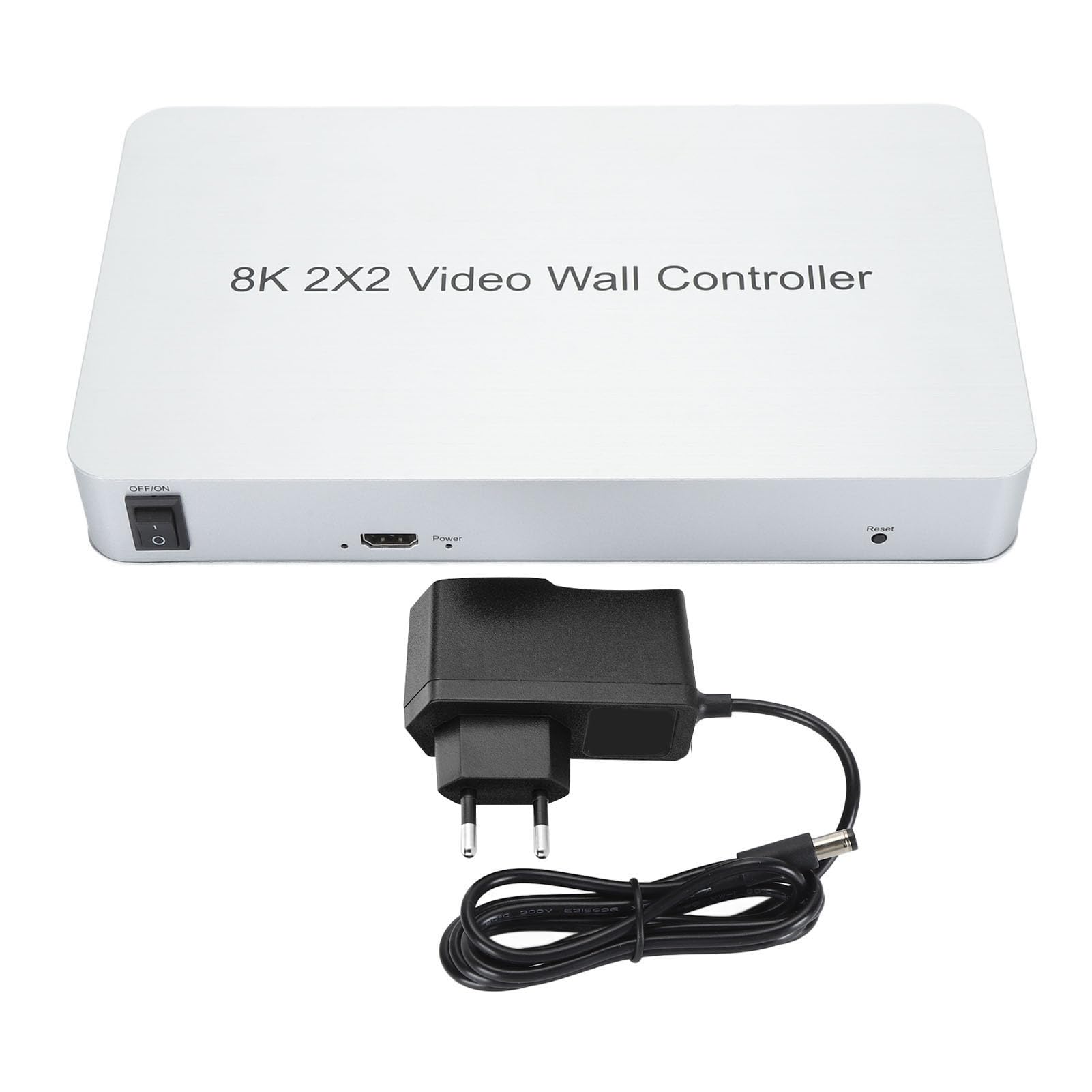 Controller Parete Video HDMI 2x2, Processore Parete TV 8K, Uscita 4K 1080P, Rotazione di 180 Gradi, 8 modalità di Giunzione Giuntatrice Processore Schermo Video 2x2 1x1 1x2